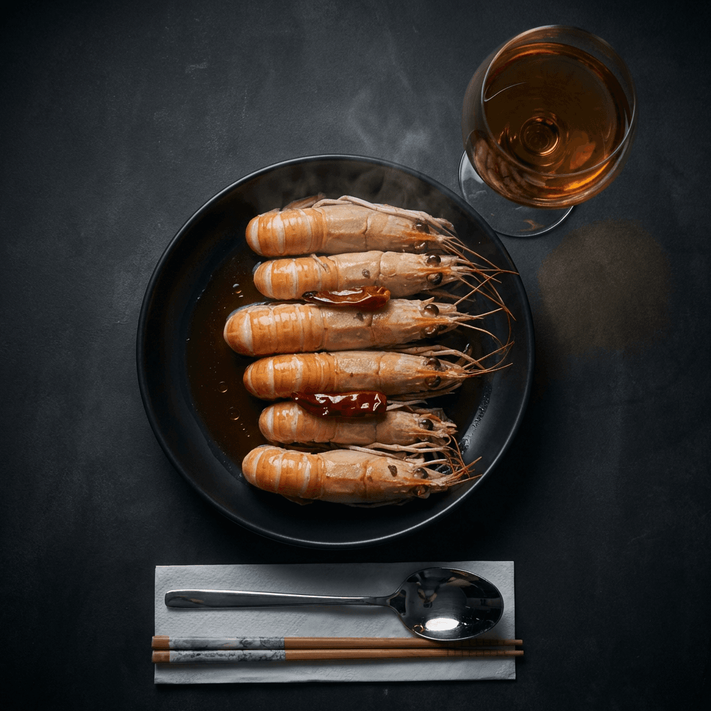 Reishi Drunken Prawns